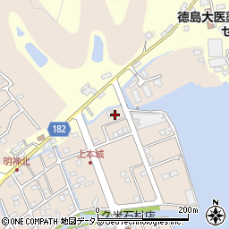 徳島県鳴門市瀬戸町明神上本城88周辺の地図