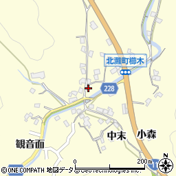 徳島県鳴門市北灘町櫛木竹下32周辺の地図