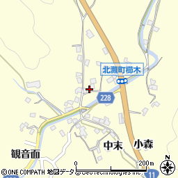 徳島県鳴門市北灘町櫛木竹下33周辺の地図
