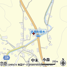 徳島県鳴門市北灘町櫛木竹下周辺の地図