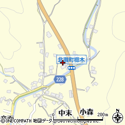 徳島県鳴門市北灘町櫛木（竹下）周辺の地図