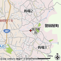 広島県呉市的場周辺の地図