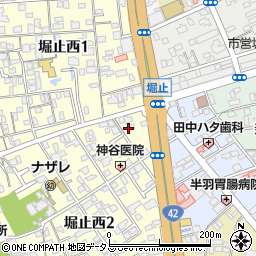 ミートパッカーキヨシ　堀止店周辺の地図