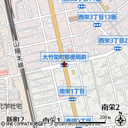 栄町郵便局前周辺の地図