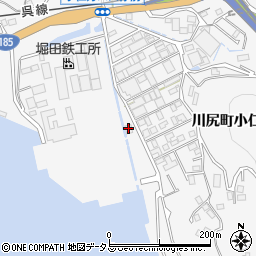 呉市川尻町小仁方文化会館周辺の地図