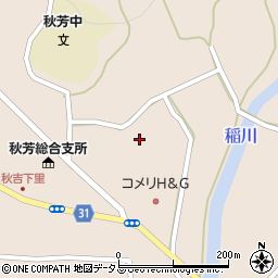 山口県美祢市秋芳町秋吉（下里）周辺の地図