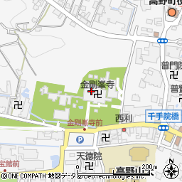 金剛峯寺　金堂周辺の地図