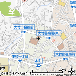 大竹市大竹支所周辺の地図