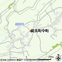 広島県江田島市能美町中町2883周辺の地図