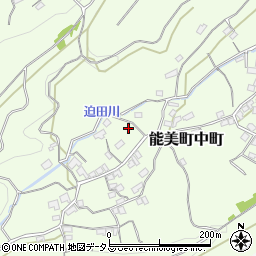 広島県江田島市能美町中町2882周辺の地図