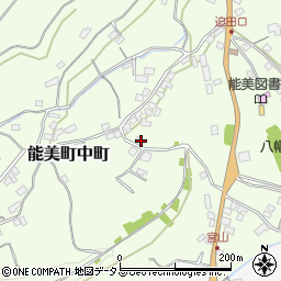 広島県江田島市能美町中町3207周辺の地図