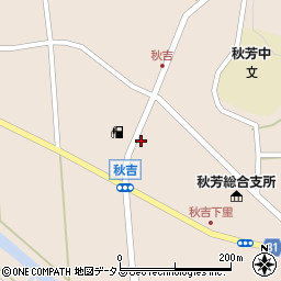 山口県美祢市秋芳町秋吉下宿周辺の地図