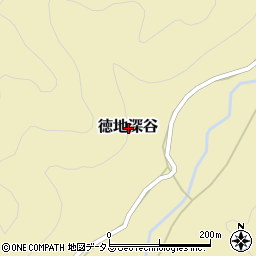 山口県山口市徳地深谷周辺の地図
