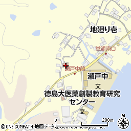徳島県鳴門市瀬戸町堂浦地廻り壱86周辺の地図