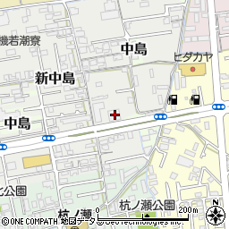 和歌山県和歌山市新中島63周辺の地図