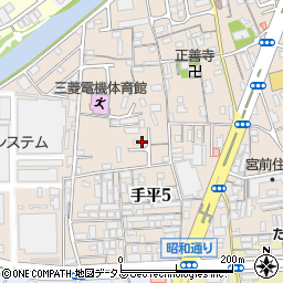 和歌山県和歌山市手平4丁目7周辺の地図