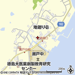 徳島県鳴門市瀬戸町堂浦地廻り壱154-1周辺の地図