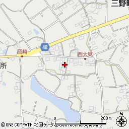 香川県三豊市三野町大見甲-2221周辺の地図