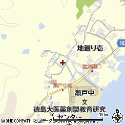 徳島県鳴門市瀬戸町堂浦地廻り壱131周辺の地図