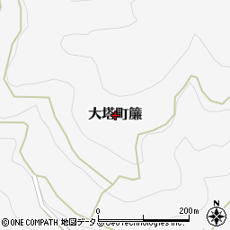 奈良県五條市大塔町簾周辺の地図