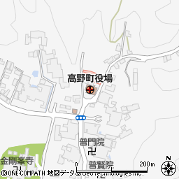 和歌山県高野町（伊都郡）周辺の地図