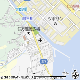 広島県呉市仁方皆実町2-4周辺の地図