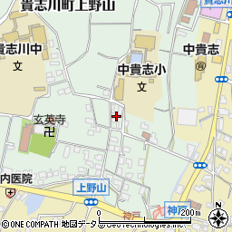 和歌山県紀の川市貴志川町上野山75周辺の地図