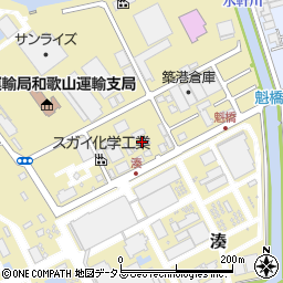 スガイ化学工業株式会社　和歌山西工場周辺の地図