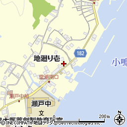 徳島県鳴門市瀬戸町堂浦地廻り壱161周辺の地図