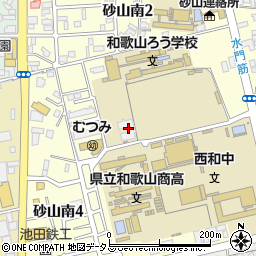 和歌山ろう学校寄宿舎周辺の地図