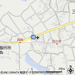 香川県三豊市三野町大見甲-2376周辺の地図