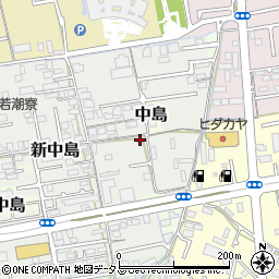 和歌山県和歌山市新中島57周辺の地図