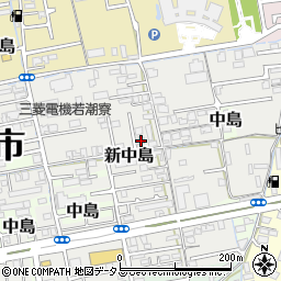 和歌山県和歌山市新中島93周辺の地図