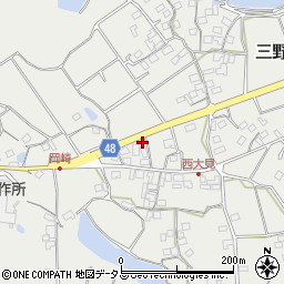香川県三豊市三野町大見甲-2379周辺の地図