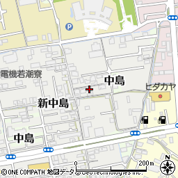 和歌山県和歌山市新中島53周辺の地図