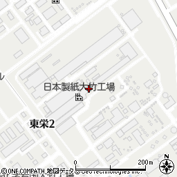 日本製紙大竹工場周辺の地図