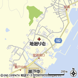徳島県鳴門市瀬戸町堂浦地廻り壱165周辺の地図