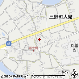 香川県三豊市三野町大見甲-3238周辺の地図