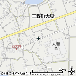 香川県三豊市三野町大見甲-3264周辺の地図