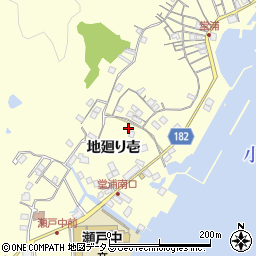 徳島県鳴門市瀬戸町堂浦地廻り壱168周辺の地図