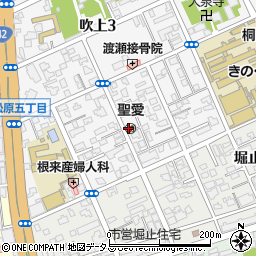 日本フリーメソジスト和歌山吹上教会周辺の地図