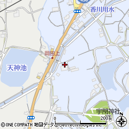 香川県丸亀市綾歌町岡田下680周辺の地図