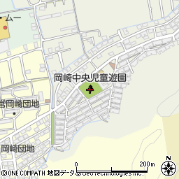 岡崎中央児童遊園公園トイレ周辺の地図