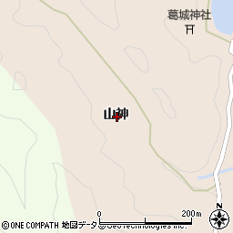 徳島県鳴門市北灘町粟田山神周辺の地図