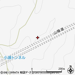 小瀬トンネル周辺の地図