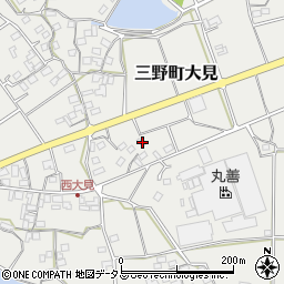 香川県三豊市三野町大見甲-3256-2周辺の地図
