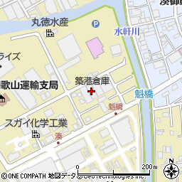 築港倉庫周辺の地図