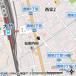 ａｐｏｌｌｏｓｔａｔｉｏｎ大竹ＳＳ周辺の地図