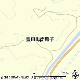 山口県下関市豊田町大字杢路子周辺の地図