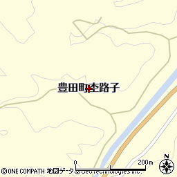 山口県下関市豊田町大字杢路子周辺の地図